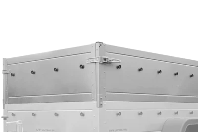Cliquez pour agrandir Remorque neuve 200×106 avec bâche plate, rehausses de ridelles et roue jockey – Garden Trailer 200 KIPP – Image 5