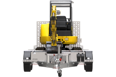 Remorque de chantier pour le transport d'une mini-pelle – UNITRAILER STARK 3 260 – Image 10