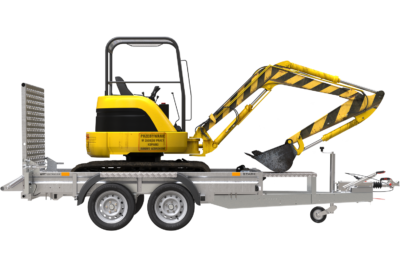 Remorque de chantier pour le transport d'une mini-pelle – UNITRAILER STARK 3 260 – Image 13