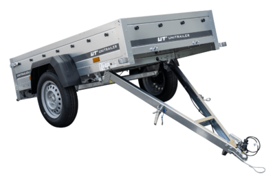 Remorque simple essieu 200×106 avec bâche haute, arceau, rehausses de ridelles et roue jockey – Garden Trailer 200 KIPP – Image 7
