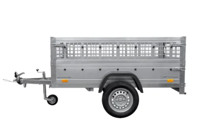 Remorque Garden Trailler 200 KIPP avec rehausses grillagées et roue jockey – Image 4