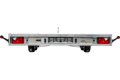 Dépanneuse plate-forme en aluminium à deux essieux UNIPLAT 600 ALU PTAC 3500 KG avec rampes de chargement – Image 3