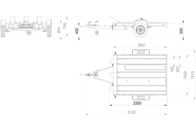 Remorque moto basculante UNITRAILER MOTO 3 – Image 10