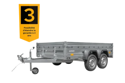 Remorque voiture 2 essieux 264×150 EXPERT 2615/2 PTAC 750 KG – Image 8