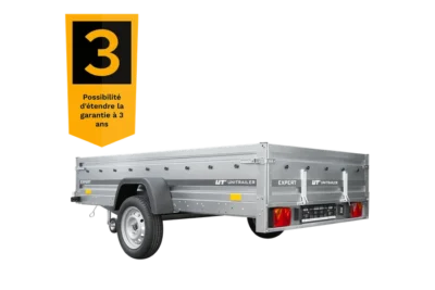 Remorque voiture simple essieu 264 x 150 EXPERT 2615 PTAC 500/750 kg – Image 7