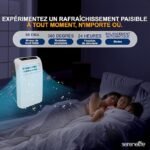 SereneLife Climatiseur Mobile 9000 BTU avec Chauffage – Image 4