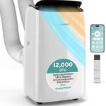 SereneLife Climatiseur Mobile Inverter A+++ 12000 BTU Double Tuyau