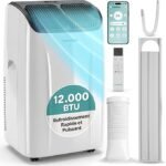 SereneLife Climatiseur Portable 12 000 BTU – Clim Mobile 4 en 1 Silencieuse avec WiFi